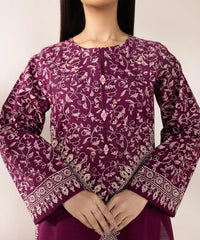 Block Printed Khaddar Shirt