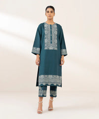 Block Printed Khaddar Shirt