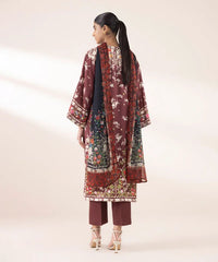 3 Piece - Printed Silk Suit