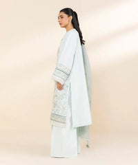 3 Piece - Embroidered Dobby Suit