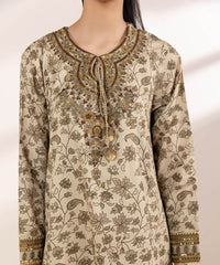 Embroidered Cotton Satin Shirt