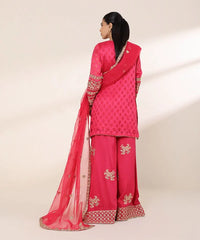 3 Piece - Embroidered Jacquard Suit