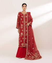 3 Piece - Embroidered Karandi Suit