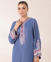 2 Piece - Embroidered Velvet Suit