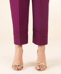 3 Piece - Embroidered Crosshatch Suit