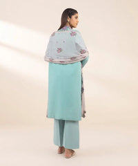 3 Piece - Embroidered Dobby Suit