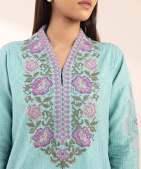 3 Piece - Embroidered Dobby Suit