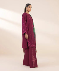 3 Piece - Embroidered Dobby Suit