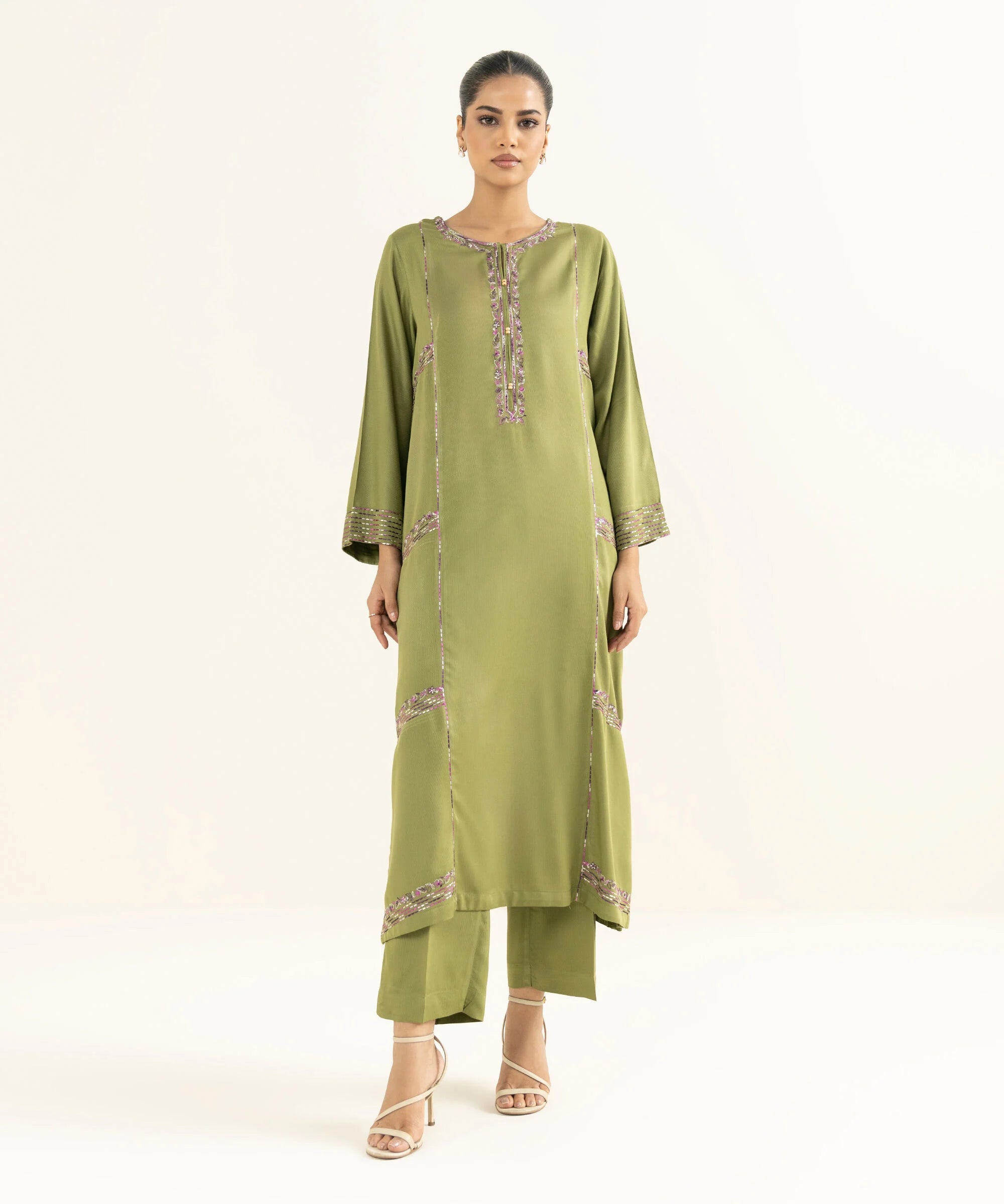 Embroidered Bedford Suit