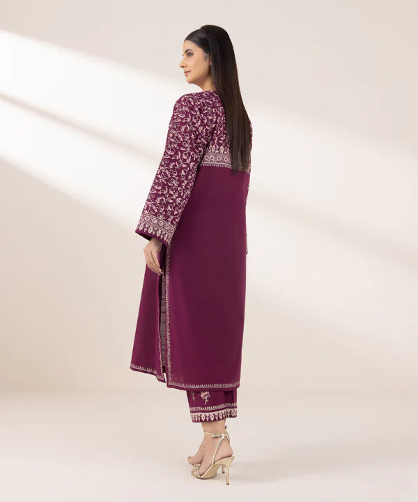 Block Printed Khaddar Shirt