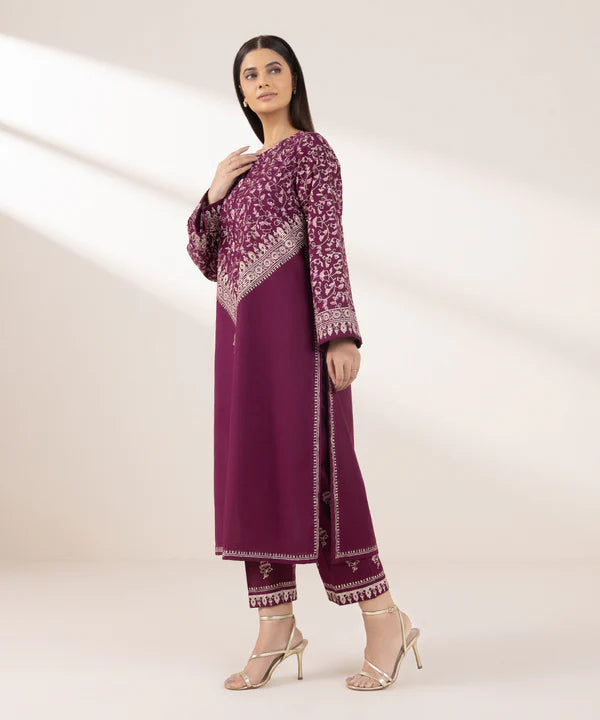 Block Printed Khaddar Shirt