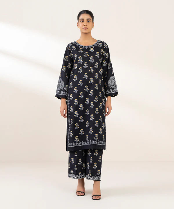 Block Printed Khaddar Shirt