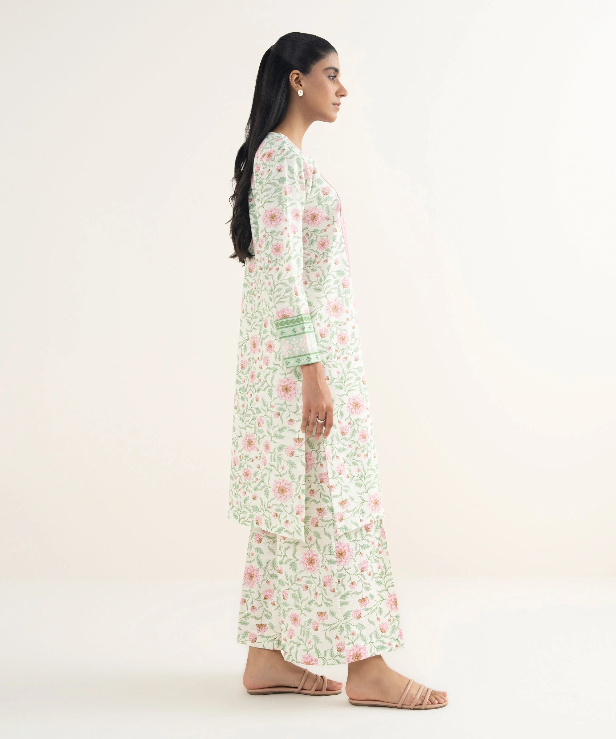 Embroidered Light Khaddar Shirt