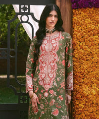 2 Piece - Embroidered Raw Silk Suit