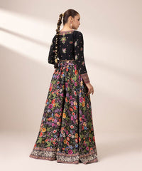 Embroidered Raw Silk Lehenga Set