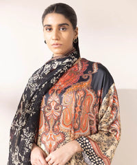 3 Piece - Printed Silk Suit