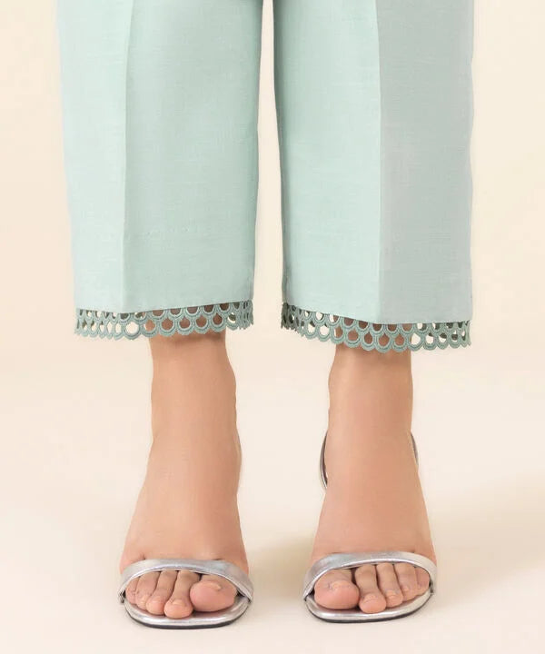 3 Piece - Embroidered Chiffon Suit