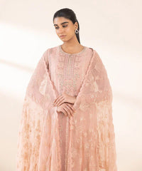 3 Piece - Embroidered Chiffon Suit