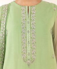 3 Piece - Embroidered Chiffon Suit