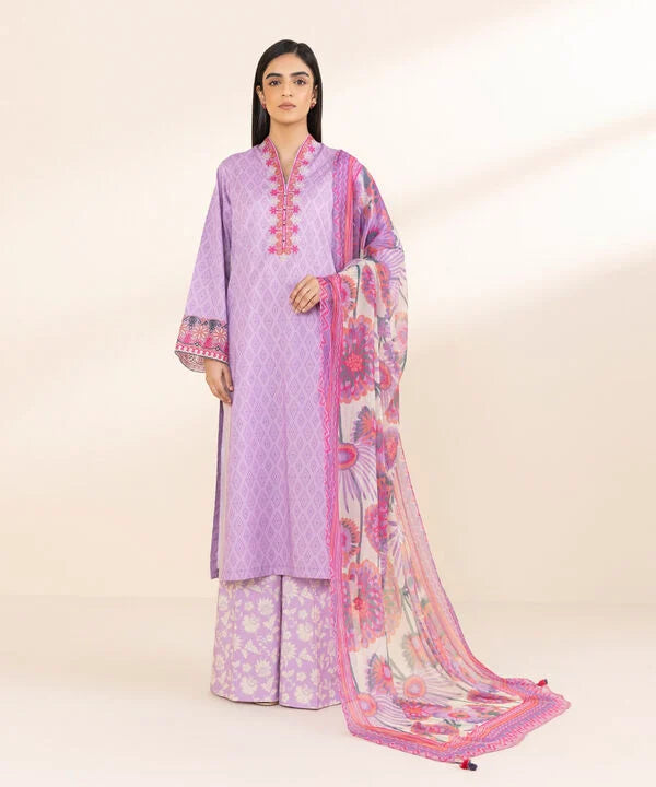 3 Piece - Embroidered Lawn Suit