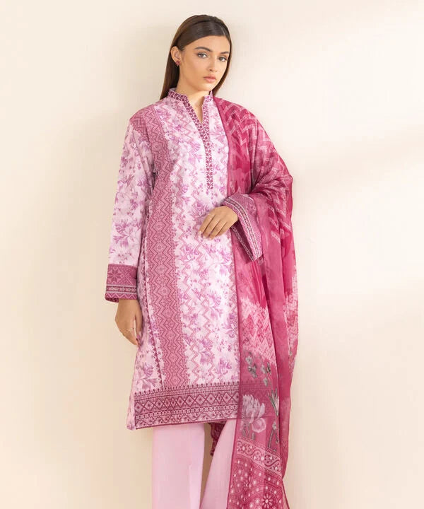 3 Piece - Embroidered Lawn Suit