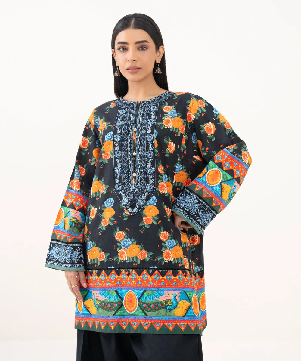 Embroidered Light Khaddar Shirt