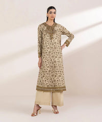 Embroidered Cotton Satin Shirt