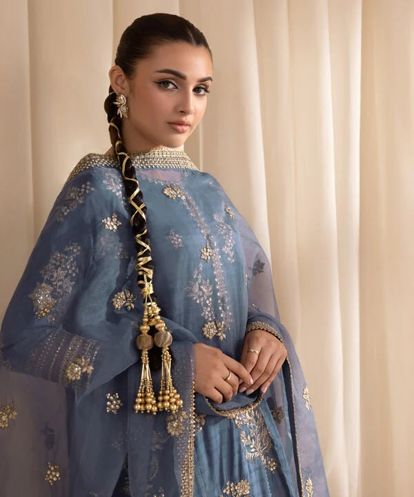 3 Piece - Embroidered Dobby Suit