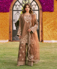 3 Piece - Embroidered Dobby Suit