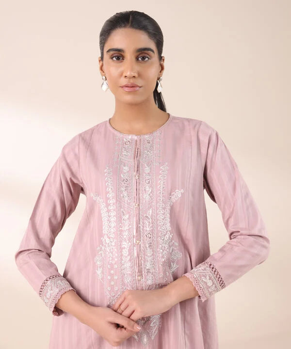 Embroidered Dobby Shirt