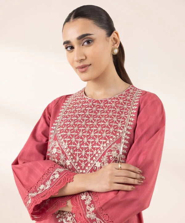 Embroidered Dobby Shirt