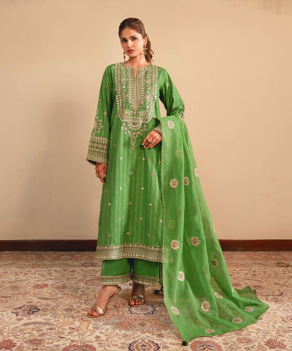 Embroidered Dobby Shirt