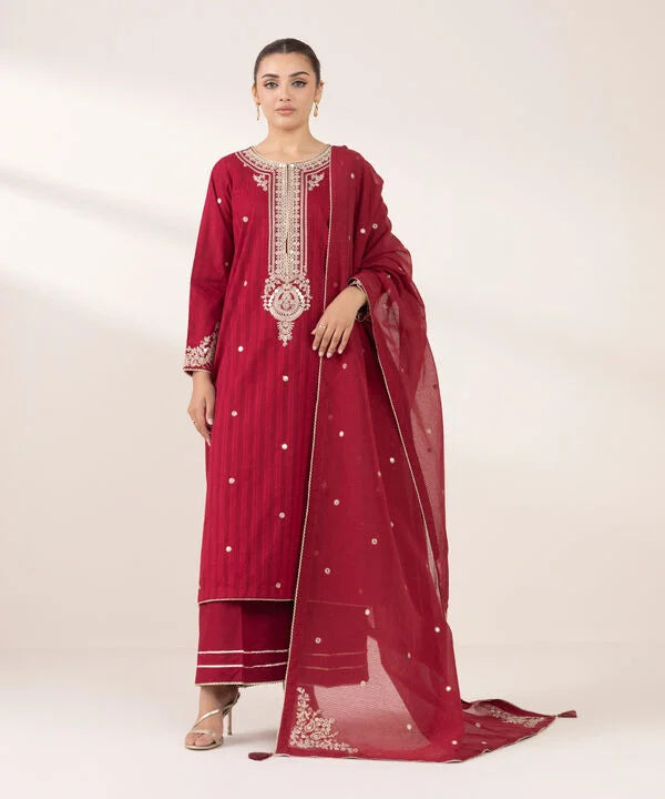 Embroidered Dobby Shirt