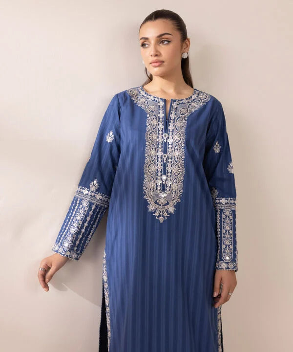 Embroidered Dobby Shirt