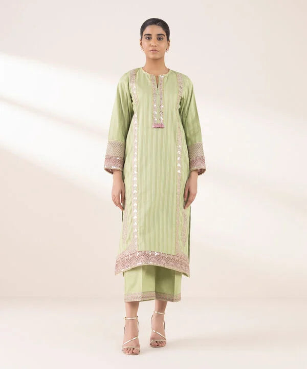 Embroidered Dobby Shirt