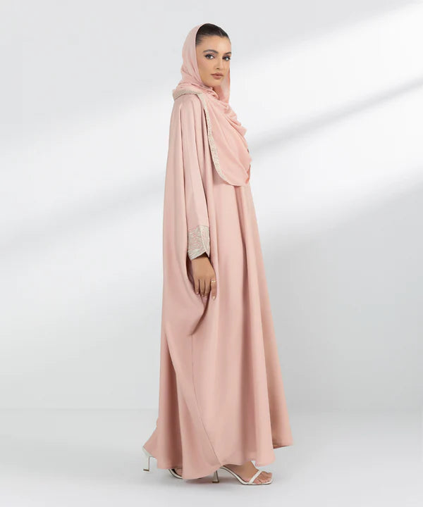 Embroidered Kaftan Abaya Set