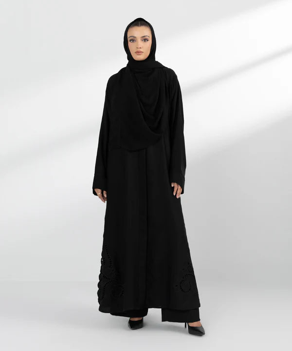 Embroidered Abaya Set