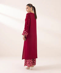 2 Piece - Embroidered Velvet Suit