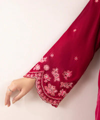 2 Piece - Embroidered Velvet Suit