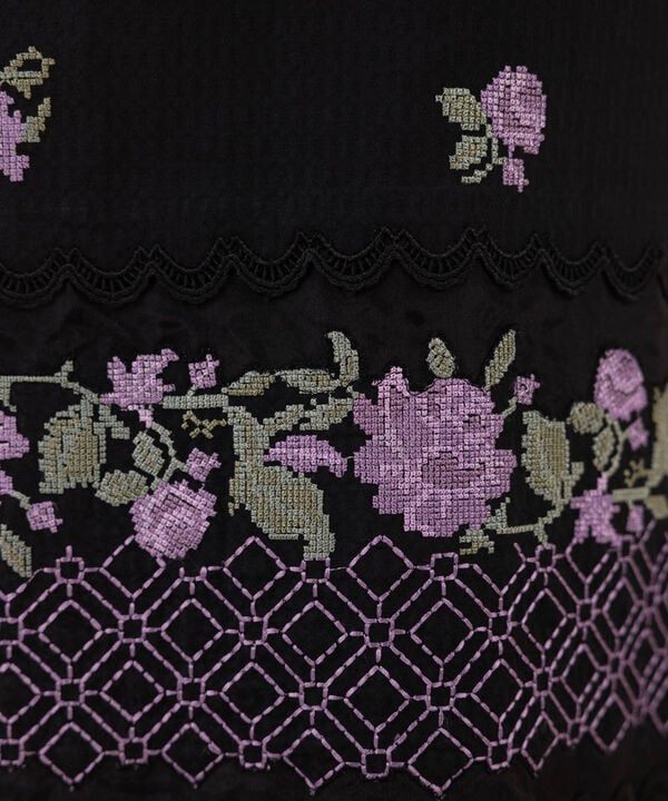 3 Piece - Embroidered Dobby Suit