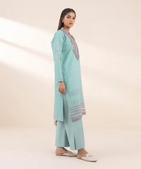 3 Piece - Embroidered Dobby Suit