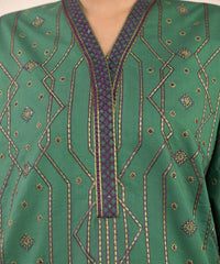 3 Piece - Embroidered Cotton Suit