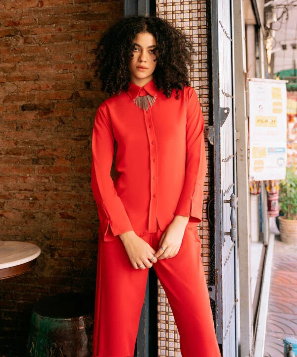 Button-Through Shirt With Side Panels