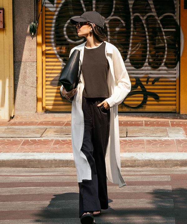 Button-Through Midi Dress